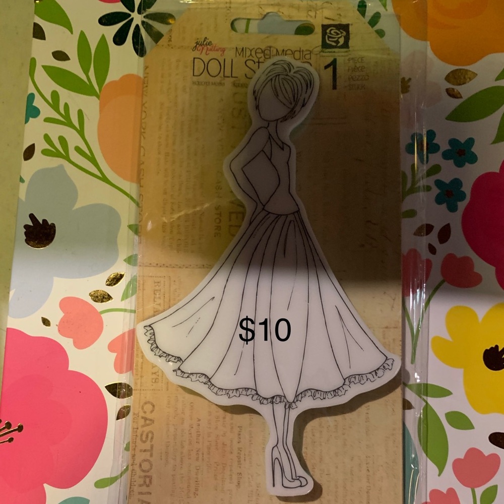 Julie Nutting doll stamp.